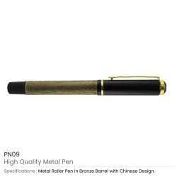 Metal Logo Pens with Chinese Design Grip