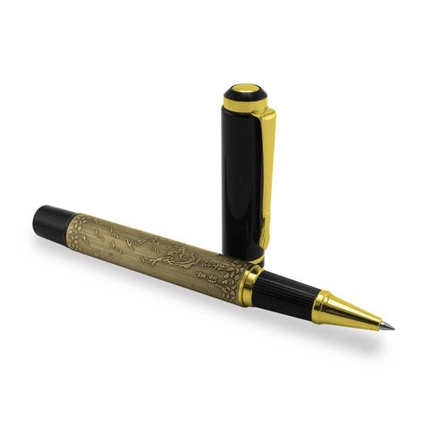 Metal Logo Pens with Chinese Design Grip