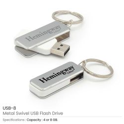 Metal-Swivel-Keychain-USB-8-01-250x250-1.jpg USB with Key Holder | Promotional Key chain USB
