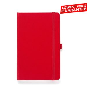 PINGER - Giftology A5 Hard Cover Ruled Notebook - Red