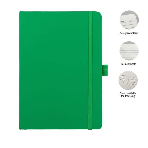 NBGL-5242-JURSI-Giftology-A5-PU-Notebook-with-Pen-Loop-Greenuniquebef0453 JURSI - Giftology A5 PU Notebook with Pen Loop - Green