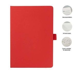 JURSI - Giftology A5 PU Notebook with Pen Loop - Red