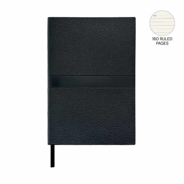 NBGL-5410-ROVENA-Giftology-A5-PU-Soft-Cover-Notebook-Black-unique0470141 ROVENA - Giftology A5 PU Soft Cover Notebook - Black