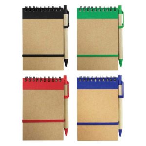 Branded Recycled Notepad with Pen