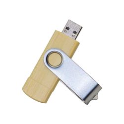 OTG Bamboo Swivel USB Flash Drives 32GB Type C