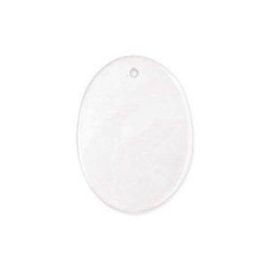 Oval Ceramic Customized Ornaments