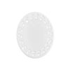 Branded Oval Doily Ceramic Ornaments