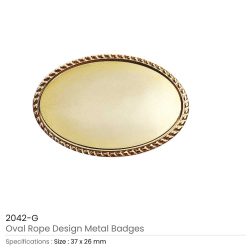 Oval Rope Design Logo Badges