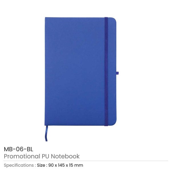 PU-Leather-Notebook-MB-06-BL-600x600-1.jpg PU Leather Promotional Notebooks A6 Sized