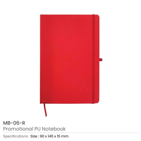 PU-Leather-Notebook-MB-06-R-600x600-1.jpg PU Leather Promotional Notebooks A6 Sized