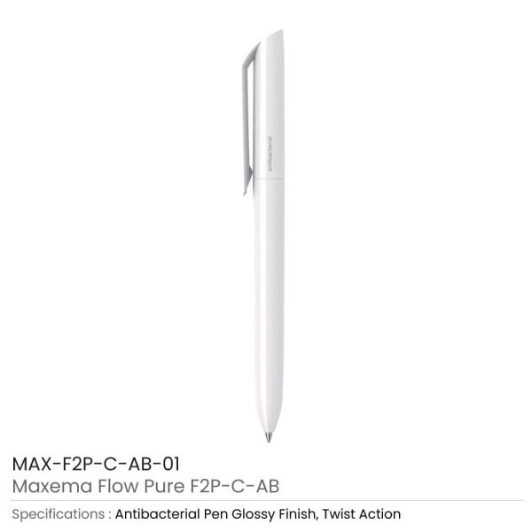 Antibacterial Maxema Flow Pure Customized Pens