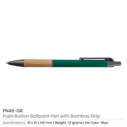 Pen-with-Bamboo-Grip-PN46-GR-250x250-1.jpg Push Button Ballpoint Pens with Bamboo Grip