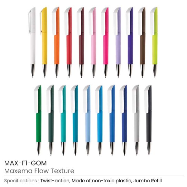 Maxema Flow Texture Personalized Plastic Pens