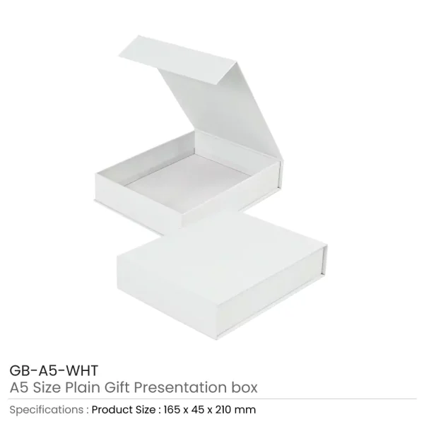 Plain-Gift-Packaging-Box-GB-A5-WHT-600x600-1.webp Plain Gift Packaging Box A5 Size with Magnetic Flap