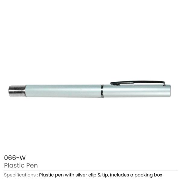 Plastic-Pen-066-W-600x600-1.jpg Promotional Plastic Customized pens with the Name