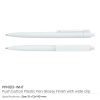 Plastic-Pen-White-PPN103-WHT-Details-600x600-1.jpg Plastic Pens White Color, Push Button, Wide Clip for Logo