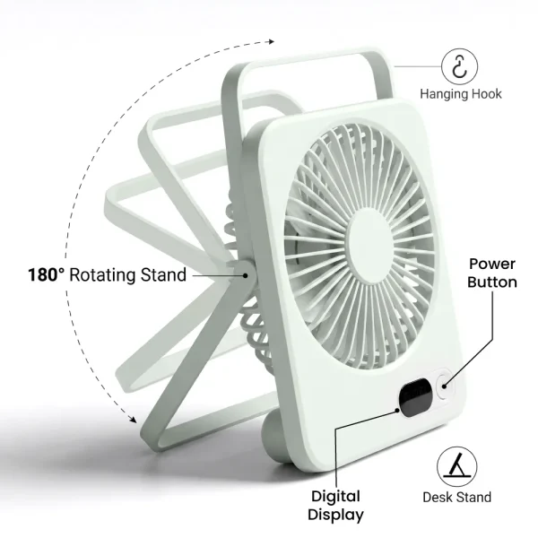 Rechargeable Table-Top Fan