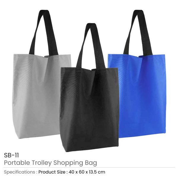 Portable-Trolley-Bags-SB-11-600x600-1.jpg Portable Trolley Bags with Handles & Two Foldable Wheels