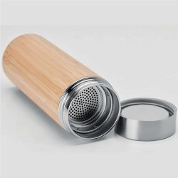 Stainless Steel Water Bottles and Bamboo Flask