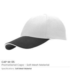 Promotional-Caps-CAP-M-BK-W-250x250-1.jpg Promotional Caps Soft Mesh Material