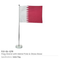 QATAR-Flag-with-Metal-Pole-and-Glass-Base-FLS-QTR-250x250-1.jpg Flag with Metal Pole & Clear Glass Round Base