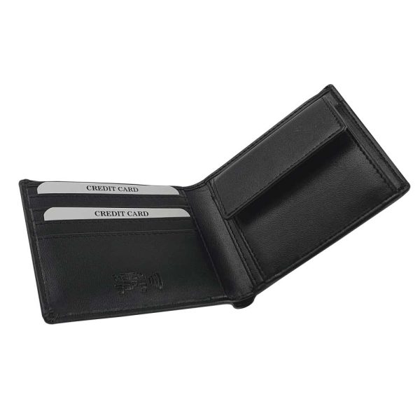 RFID-Protected-BI-Fold-Coin-Wallet-HSW-03-02-600x600-1.jpg RFID Protected BI-fold Coin Branded Wallets