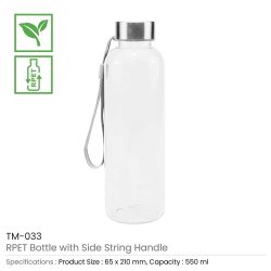 RPET Bottles with String Handle
