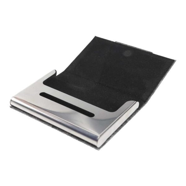 RPET & Chrome Metal Business Card Holders, Cards Hold 20Pcs