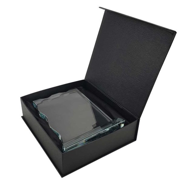 Rectangle Crystal Awards with Glass base & Box