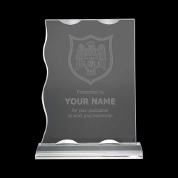 Rectangle Crystal Awards with Glass base & Box