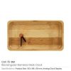 Eco-Friendly Rectangular Bamboo Desk Clock