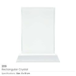 Rectangular Personalized Crystals