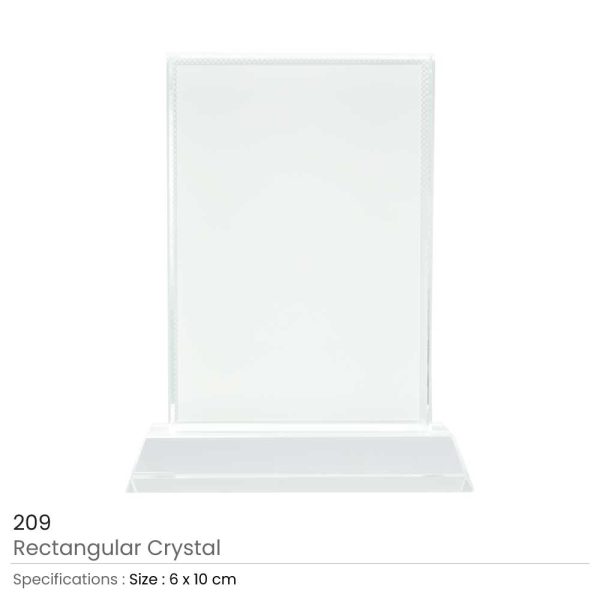 Rectangular Personalized Crystals