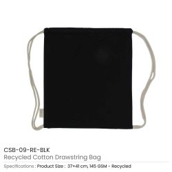 Recycled-Cotton-Drawstring-Bags-Black-CSB-09-RE-BLK-250x250-1.jpg Recycled Cotton Drawstring Bags