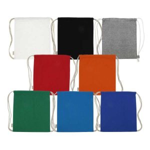 Recycled Cotton Drawstring Bags