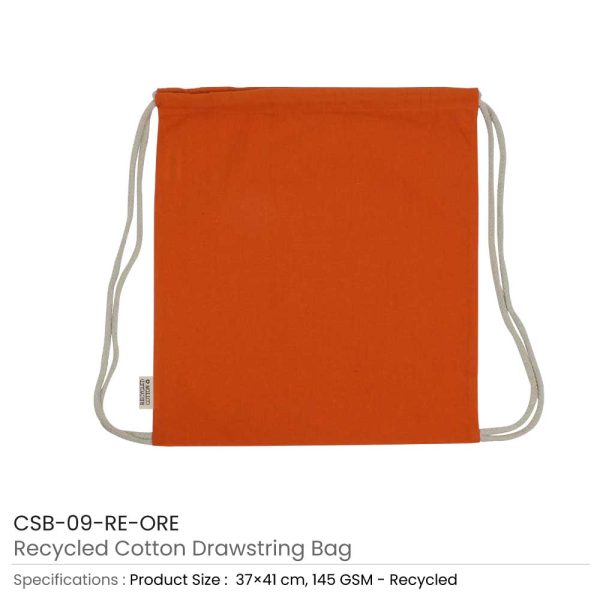 Recycled-Cotton-Drawstring-Bags-Orange-CSB-09-RE-ORE-600x600-1.jpg Recycled Cotton Drawstring Bags