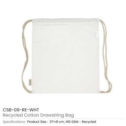 Recycled-Cotton-Drawstring-Bags-White-CSB-09-RE-WHT-250x250-1.jpg Recycled Cotton Drawstring Bags