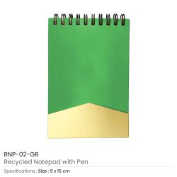 Promotional Recycled Notepad with Pen