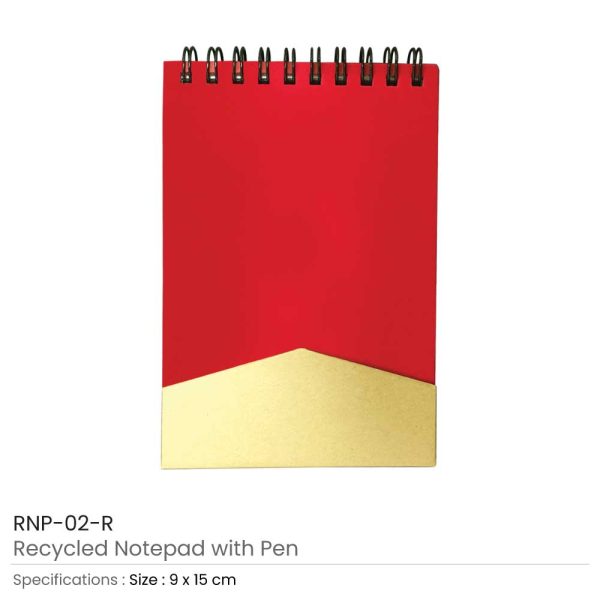 Promotional Recycled Notepad with Pen