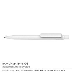Recycled Pens Maxema Dot