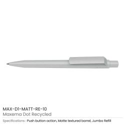 Recycled Pens Maxema Dot