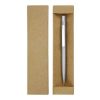 Recycled Stainless Steel Metal Pens, Push Button, Blue Ink