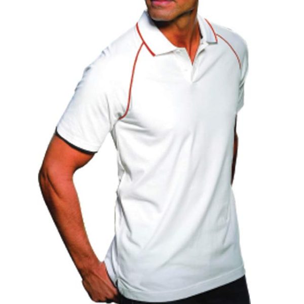 Reglan-White-Red-Small-REGLAN-SANTHOME-2ply-100-cotton-Polo-Shirt-Small REGLAN - SANTHOME 2ply 100% cotton Polo Shirt
