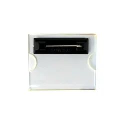 Reusable Clear Acrylic Insert Name Badges with or without Attachment