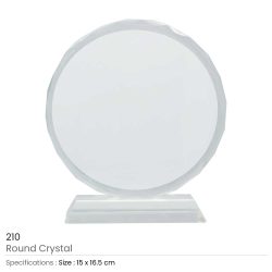 Printed Round Crystals Awards
