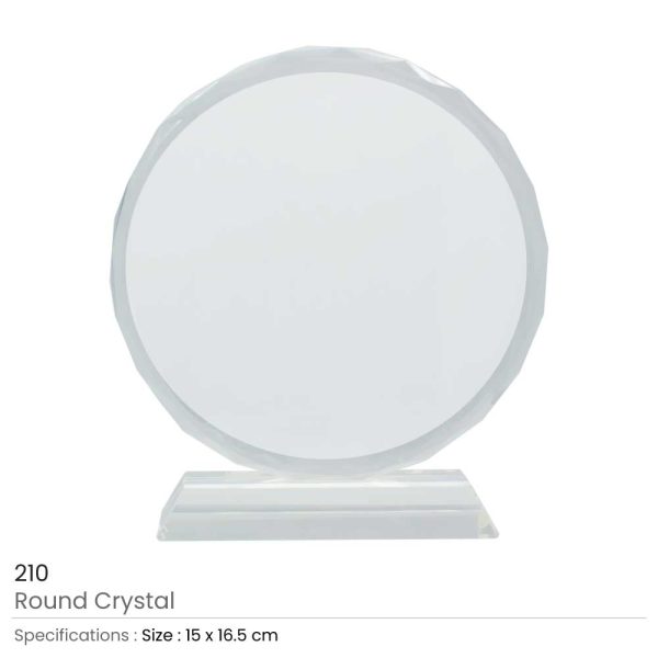 Printed Round Crystals Awards