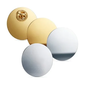 Round-Flat-Metal-Badge-2083-Blank-600x600-1.webp Round Flat Metal Badges – 30mm Butterfly Clutch or No Attachment