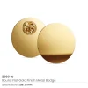 Round Flat Metal Badges – 30mm Butterfly Clutch or No Attachment
