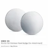 Round Flat Metal Badges – 30mm Butterfly Clutch or No Attachment