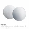 Round Flat Metal Badges – 30mm Butterfly Clutch or No Attachment